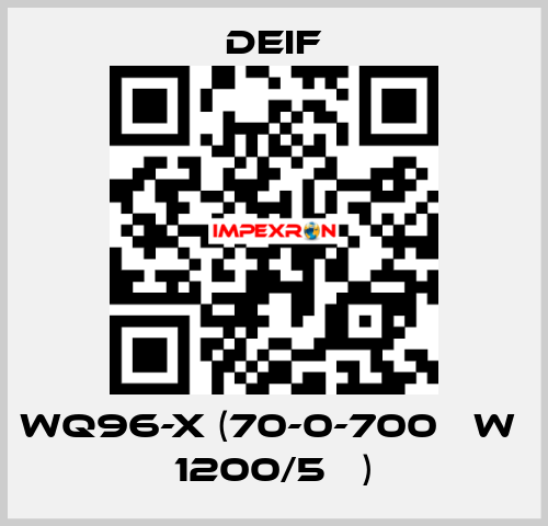 WQ96-x (70-0-700 кW  1200/5А ) Deif