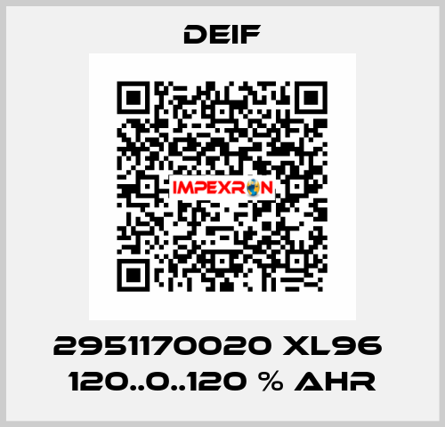 2951170020 XL96  120..0..120 % AHR Deif