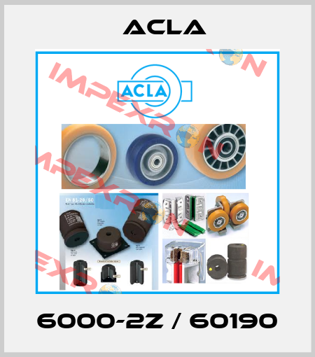 6000-2Z / 60190 Acla