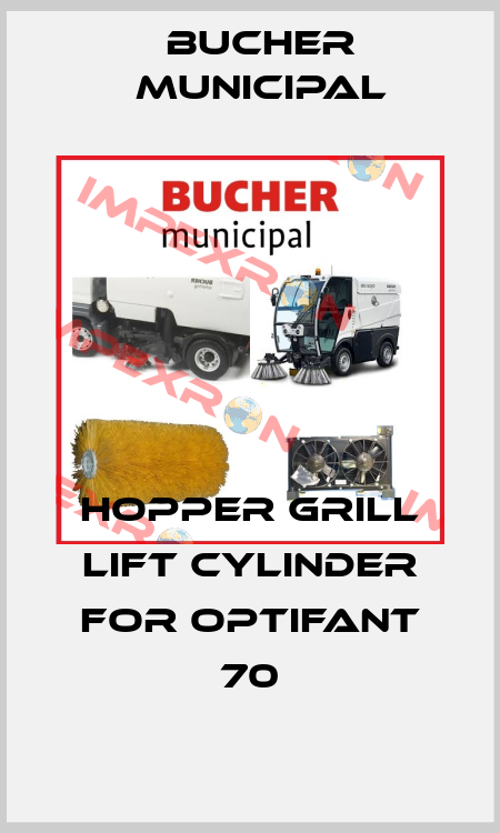 hopper grill lift cylinder for Optifant 70 Bucher Municipal