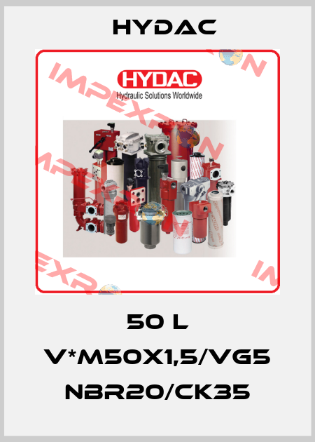50 L V*M50X1,5/VG5 NBR20/CK35 Hydac