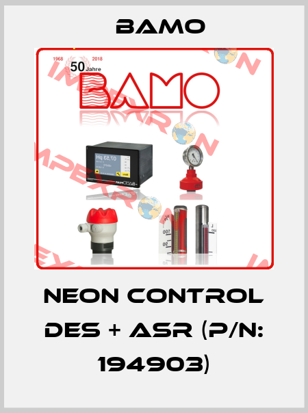 NEON CONTROL DES + ASR (P/N: 194903) Bamo