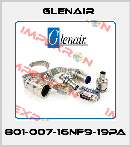 801-007-16NF9-19PA Glenair