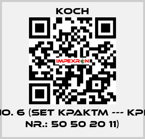 No. 6 (Set KPAKTM --- KPN Nr.: 50 50 20 11) KOCH