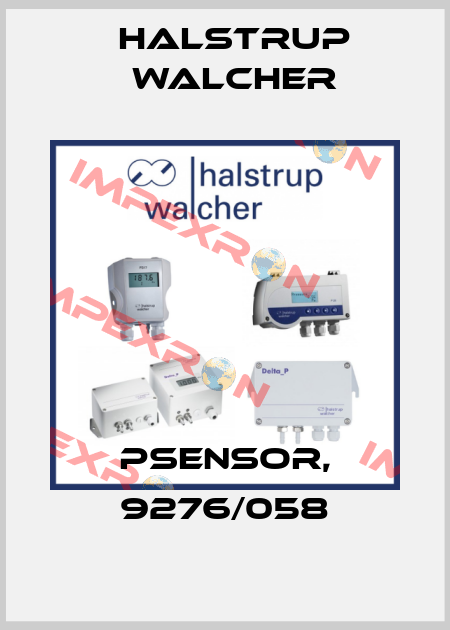 PSENSOR, 9276/058 Halstrup Walcher