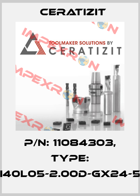 P/N: 11084303, Type: I40L05-2.00D-GX24-5 Ceratizit
