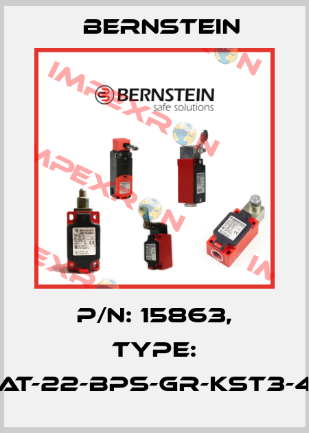 P/N: 15863, Type: Simat-22-BPS-GR-KST3-4#30 Bernstein