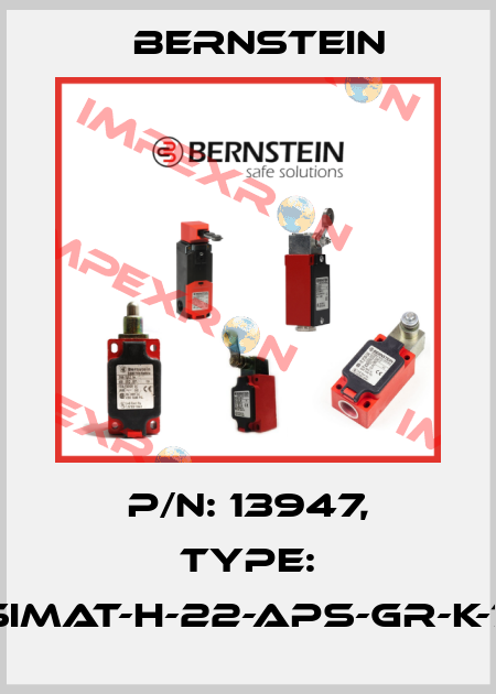 P/N: 13947, Type: Simat-H-22-APS-GR-K-7 Bernstein