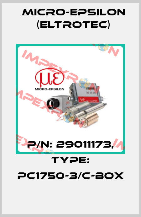 P/N: 29011173, Type: PC1750-3/C-Box Micro-Epsilon (Eltrotec)