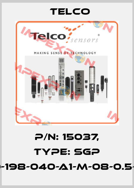 p/n: 15037, Type: SGP 30-198-040-A1-M-08-0.5-J5 Telco