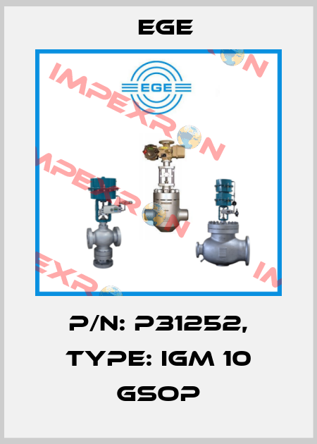 p/n: P31252, Type: IGM 10 GSOP Ege