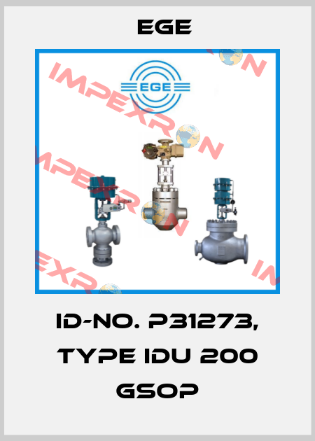 Id-No. P31273, Type IDU 200 GSOP Ege