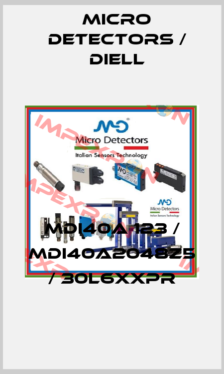 MDI40A 123 / MDI40A2048Z5 / 30L6XXPR
 Micro Detectors / Diell