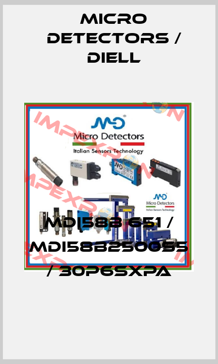 MDI58B 651 / MDI58B2500S5 / 30P6SXPA
 Micro Detectors / Diell