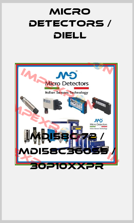 MDI58C 72 / MDI58C360S5 / 30P10XXPR
 Micro Detectors / Diell