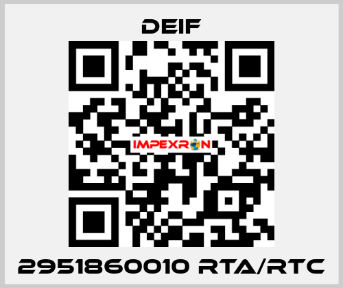 2951860010 RTA/RTC Deif