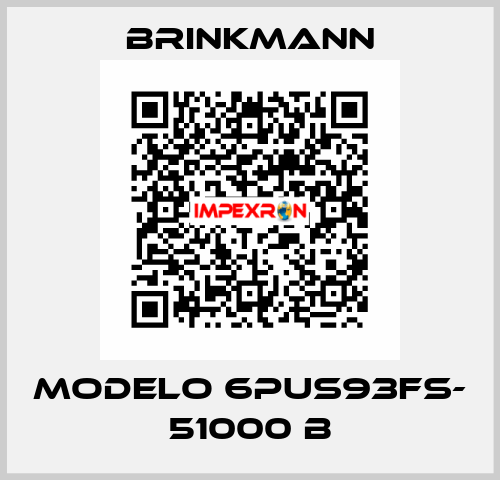 MODELO 6PUS93FS- 51000 B Brinkmann