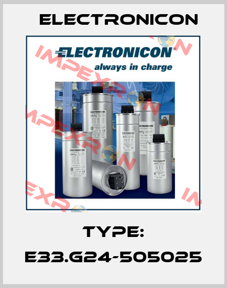 Type: E33.G24-505025 Electronicon