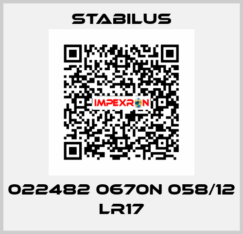 022482 0670N 058/12 LR17 Stabilus