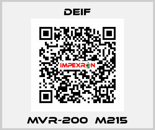 MVR-200  M215 Deif