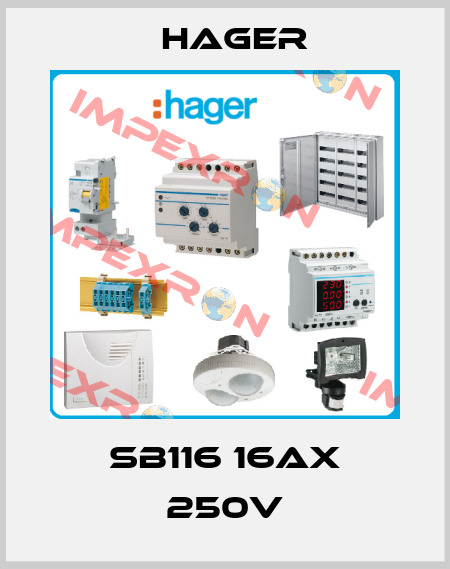 SB116 16AX 250V Hager