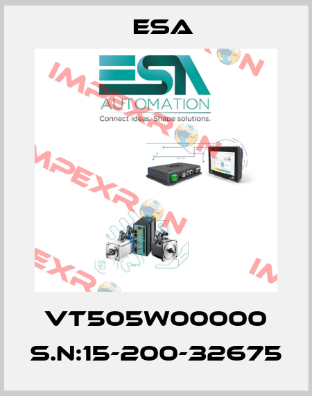 VT505W00000 S.N:15-200-32675 Esa