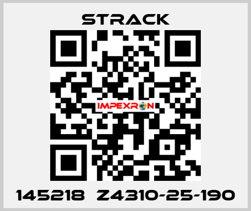 145218  Z4310-25-190  Strack