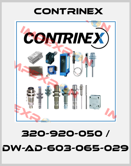 320-920-050 / DW-AD-603-065-029 Contrinex