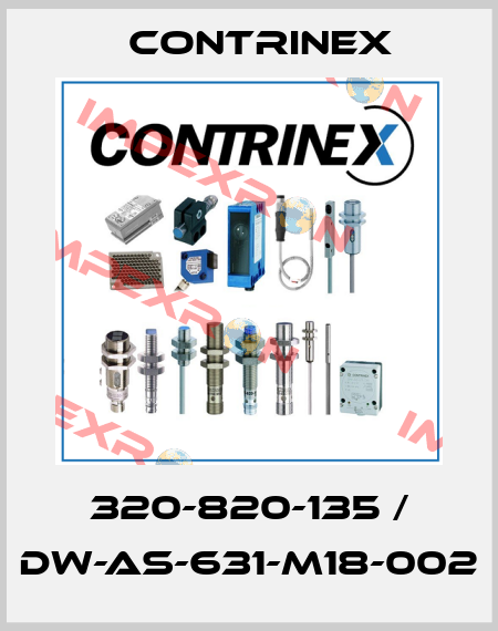 320-820-135 / DW-AS-631-M18-002 Contrinex