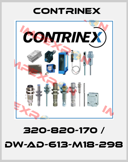 320-820-170 / DW-AD-613-M18-298 Contrinex