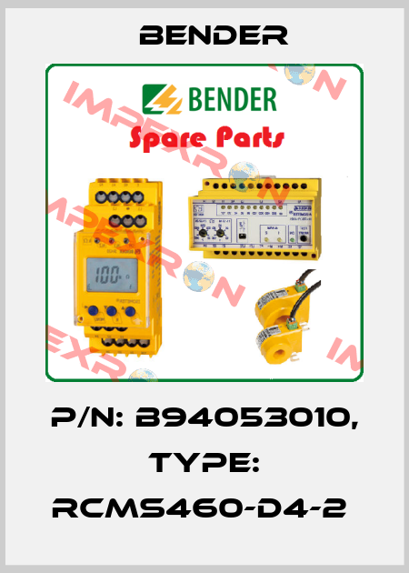 p/n: B94053010, Type: RCMS460-D4-2  Bender