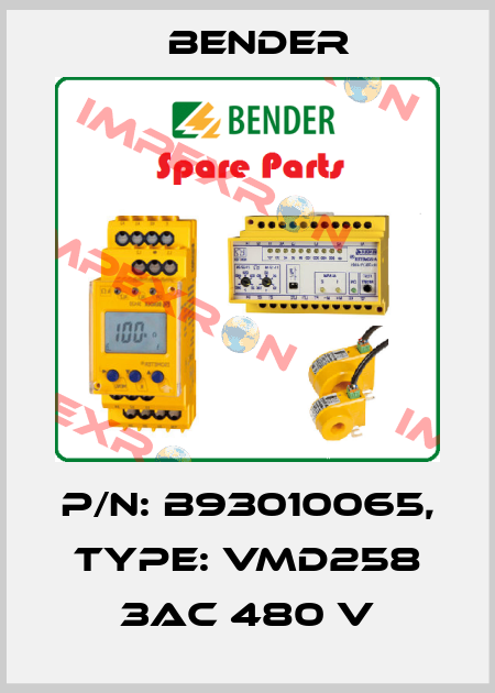 p/n: B93010065, Type: VMD258 3AC 480 V Bender
