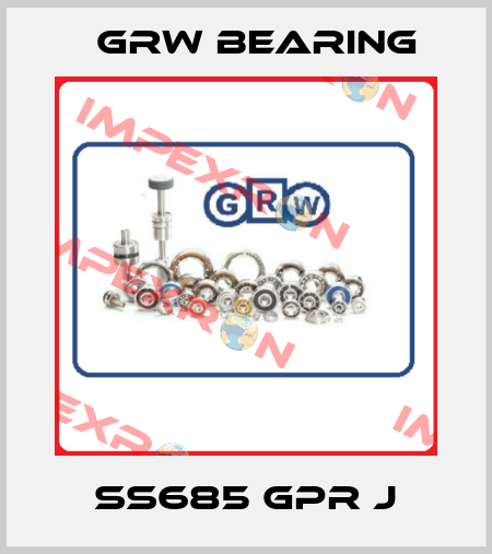 SS685 GPR J GRW Bearing