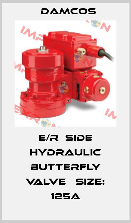 E/R  Side Hydraulic Butterfly Valve 　Size: 125A Damcos