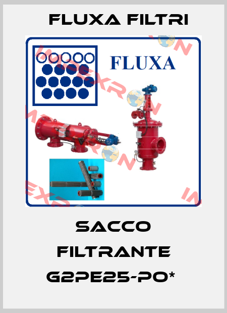 SACCO FILTRANTE G2PE25-PO*  Fluxa Filtri