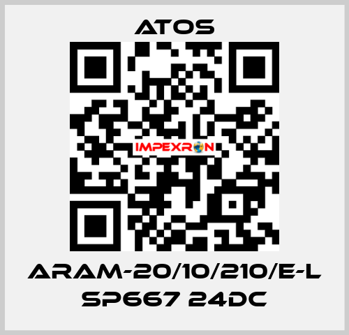 ARAM-20/10/210/E-L SP667 24DC Atos