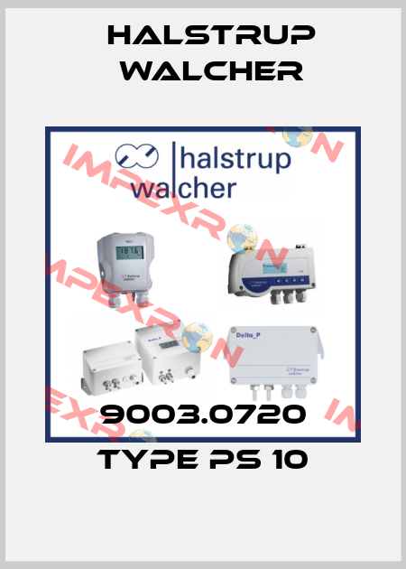 9003.0720 Type PS 10 Halstrup Walcher
