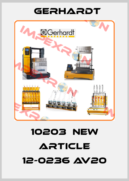 10203  new article 12-0236 AV20 Gerhardt