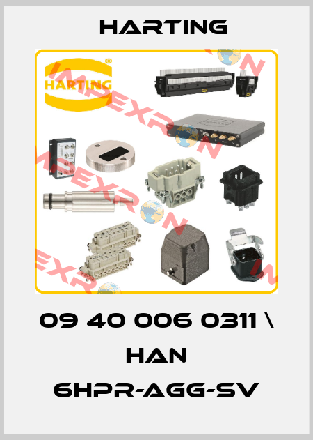 09 40 006 0311 \ Han 6HPR-agg-SV Harting