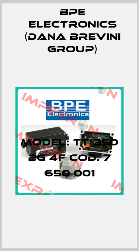 Model: TT 350 2G 4F COD. 7 650 001 BPE Electronics (Dana Brevini Group)