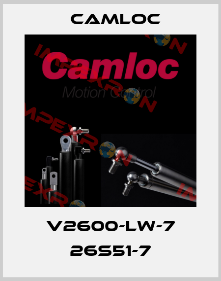 V2600-LW-7 26S51-7 Camloc