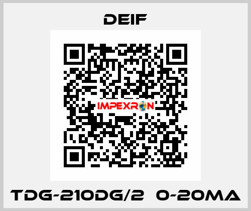 TDG-210DG/2  0-20mA Deif