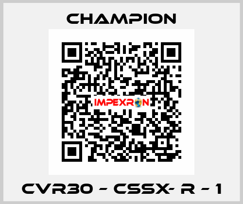 CVR30 – CSSX- R – 1 Champion