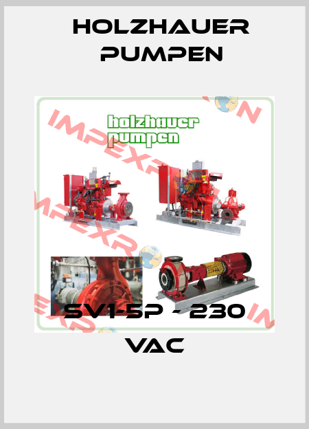 SV1-5P - 230 VAC Holzhauer Pumpen