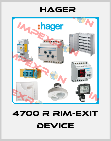 4700 R RIM-EXIT DEVICE Hager