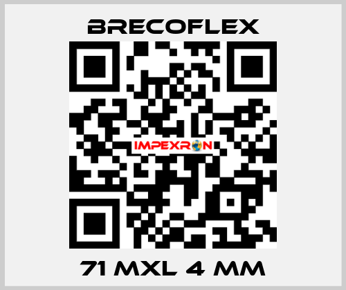 71 MXL 4 mm Brecoflex