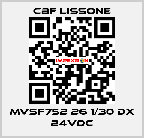 MVSF752 26 1/30 DX 24VDC CBF LISSONE