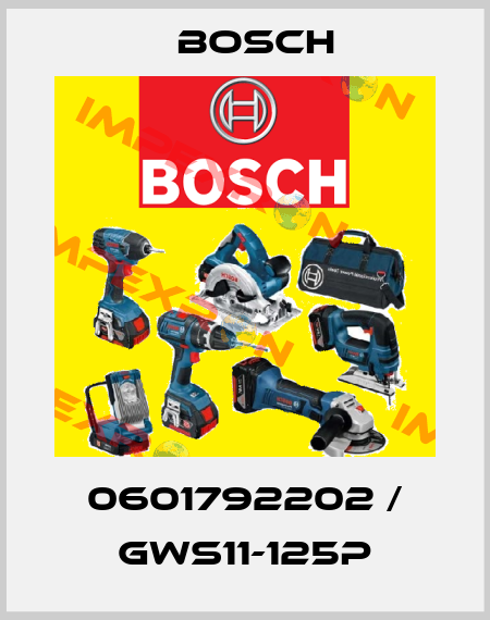 0601792202 / GWS11-125P Bosch