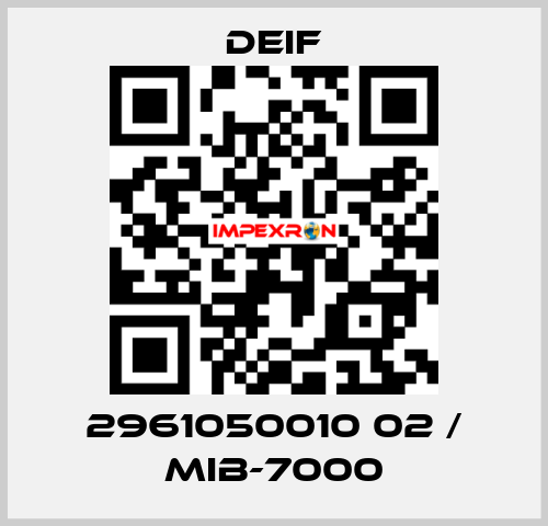 2961050010 02 / MIB-7000 Deif