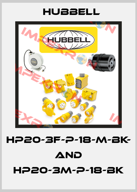 HP20-3F-P-18-M-BK- AND HP20-3M-P-18-BK Hubbell